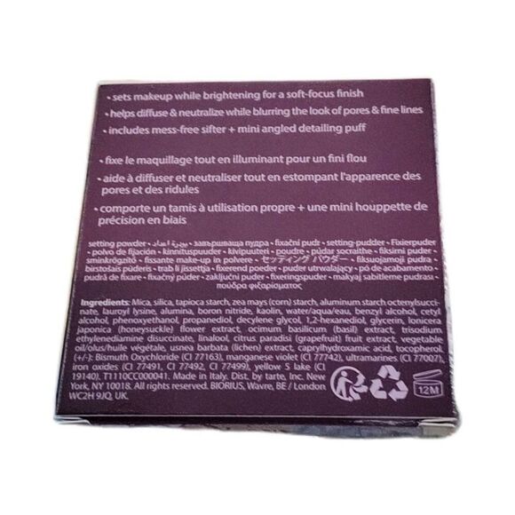 BNIB~TARTE Creaseless Setting Powder in Lavender - Picture 4 of 4